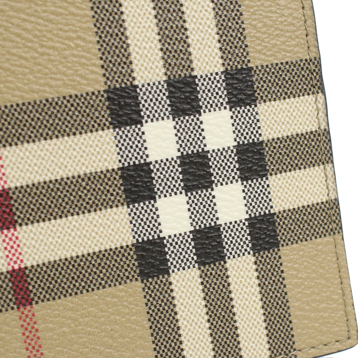 バーバリー BURBERRY 二折財布小銭入付き ブランド8084169 A7026ARCHIVE BEIGE ベージュ系 マルチカラー wallet-01 - 画像 (7)