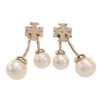 トリーバーチ TORY BURCH  ピアス ブランド キラ　パール 147756　700TORY GOLD-CREAM ホワイト系　accessory-01
