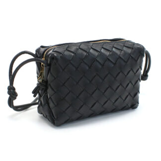 ボッテガヴェネタ BOTTEGA VENETA  ショルダーバッグ ブランド ミニループカメラバッグ680254　V1G11　8425ブラック bag-01