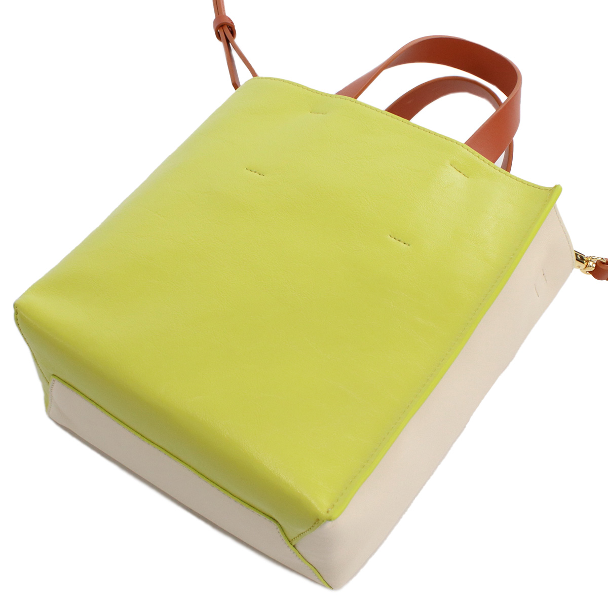 マルニ MARNI トートバッグ ショルダーバッグ 2waySHMP0040Q0 P2644 Z637Vホワイト系 イエロー系 bag-01 - 画像 (10)