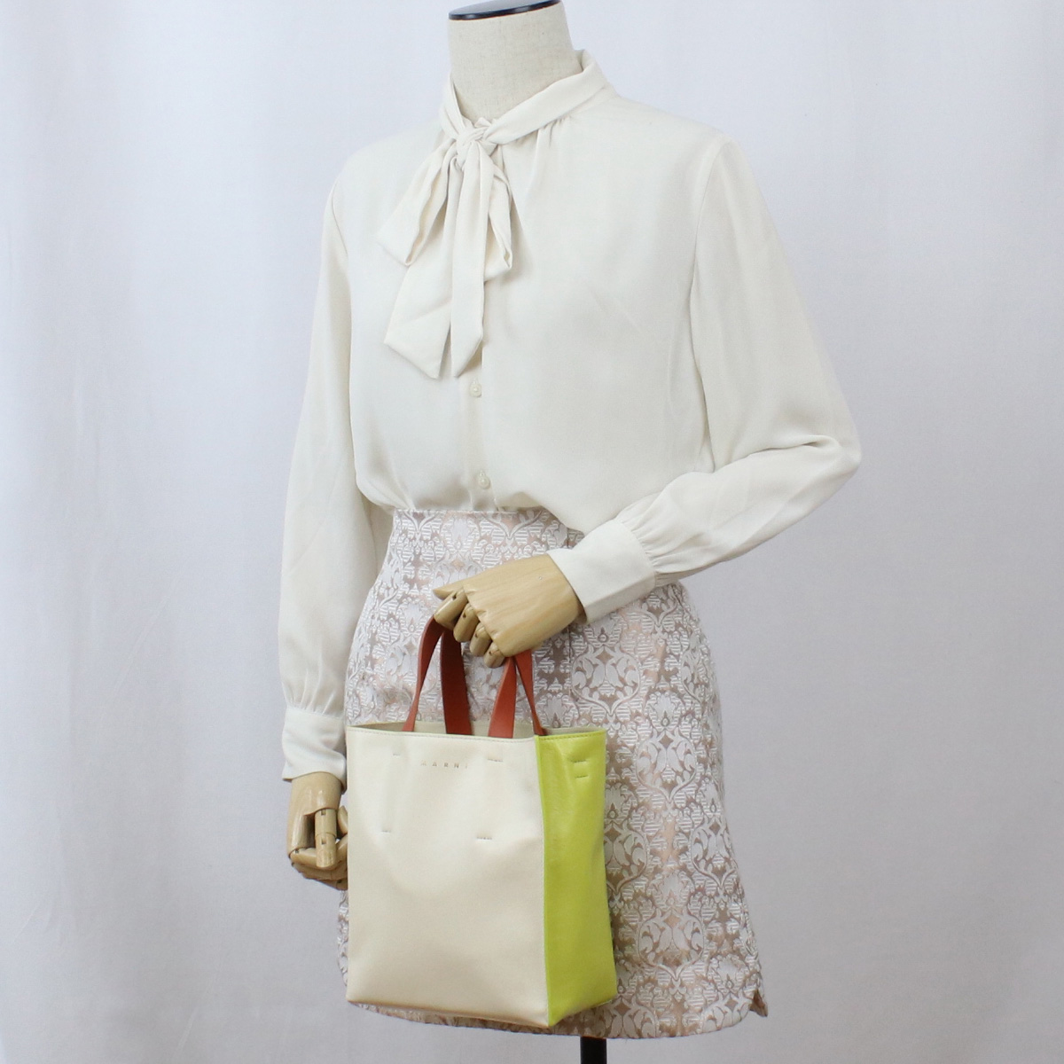 マルニ MARNI トートバッグ ショルダーバッグ 2waySHMP0040Q0 P2644 Z637Vホワイト系 イエロー系 bag-01 - 画像 (11)