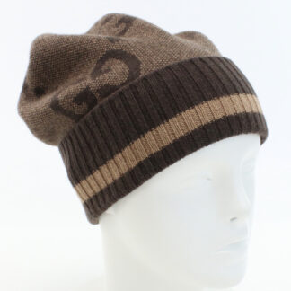 グッチ GUCCI GG カシミア ニット帽 ビーニー レディース676827 3G344 9764ブラウン系 warm-01 win-03w