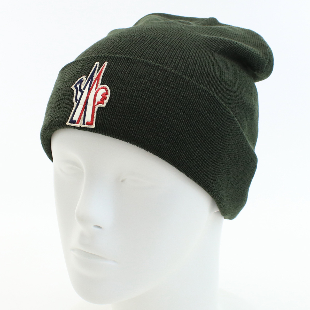 モンクレール MONCLER メンズ ニット帽 ブランド 3B10000 BERRETTO TRICOT 09974 826カーキ cap-01 warm-01 - 画像 (2)