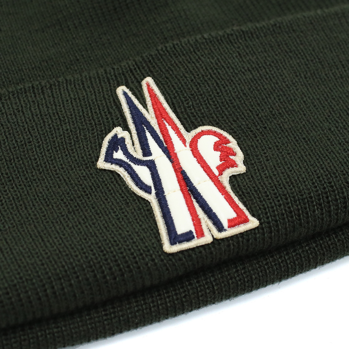 モンクレール MONCLER メンズ ニット帽 ブランド 3B10000 BERRETTO TRICOT 09974 826カーキ cap-01 warm-01 - 画像 (6)