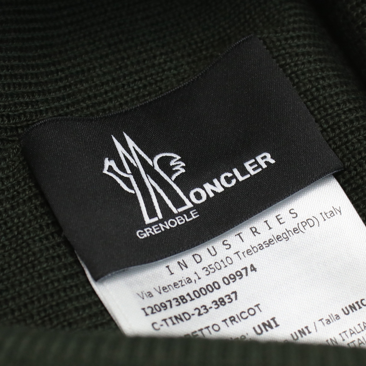 モンクレール MONCLER メンズ ニット帽 ブランド 3B10000 BERRETTO TRICOT 09974 826カーキ cap-01 warm-01 - 画像 (7)