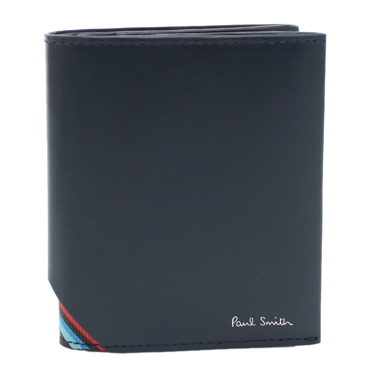 ポールスミス Paul Smith 二折財布小銭入付き ブランド メンズM1A7632 LTRISI 47BLUE ネイビー系 wallet-01 mini-01 - 画像 (2)
