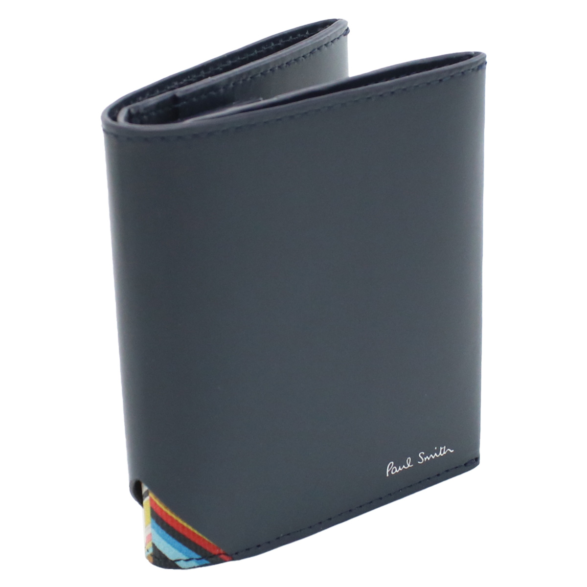 ポールスミス Paul Smith 二折財布小銭入付き ブランド メンズM1A7632 LTRISI 47BLUE ネイビー系 wallet-01 mini-01 - 画像 (3)