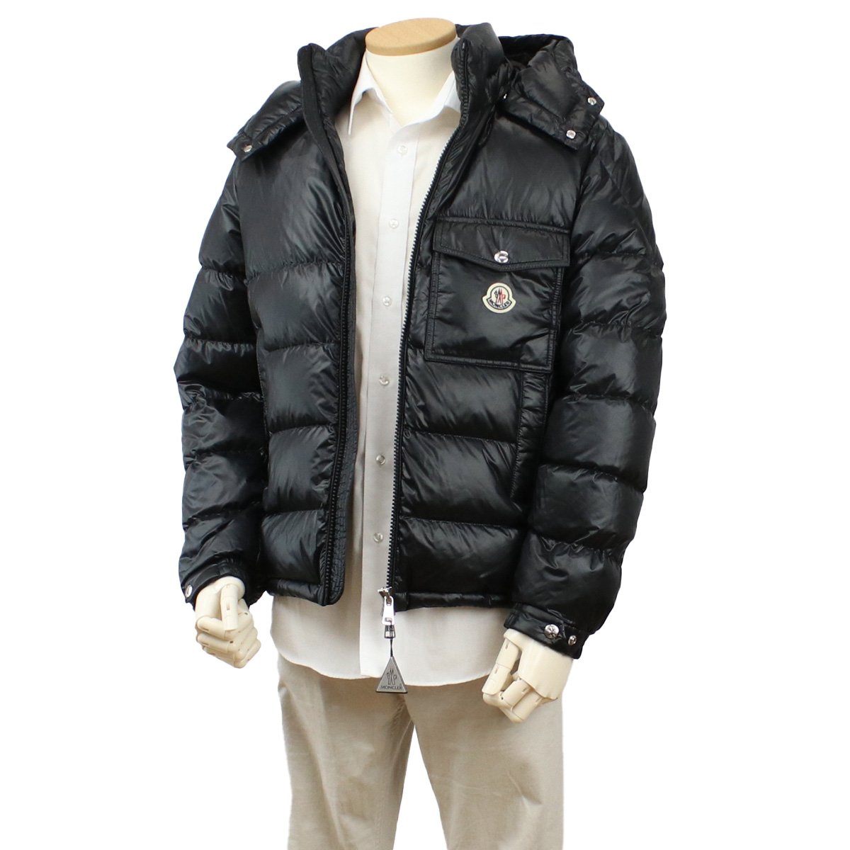 モンクレール MONCLER メンズ ダウンジャケット 上着 ブランド 1A00001 WOLLASTON GIUBB 595ZZ 999ブラック outer-01 - 画像 (4)