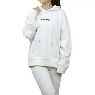 ジル サンダー JIL SANDER レディース-パーカー ブランドロゴ ブランド パーカーJPPS707512 WS248608 102ホワイト系 apparel-01 bos-48