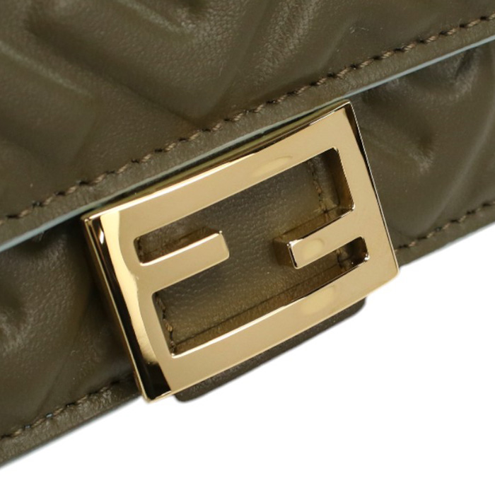 フェンディ FENDI 三折財布小銭入付き ブランド バゲット8M0395 AAJD F1PQHカーキ wallet-01 - 画像 (5)