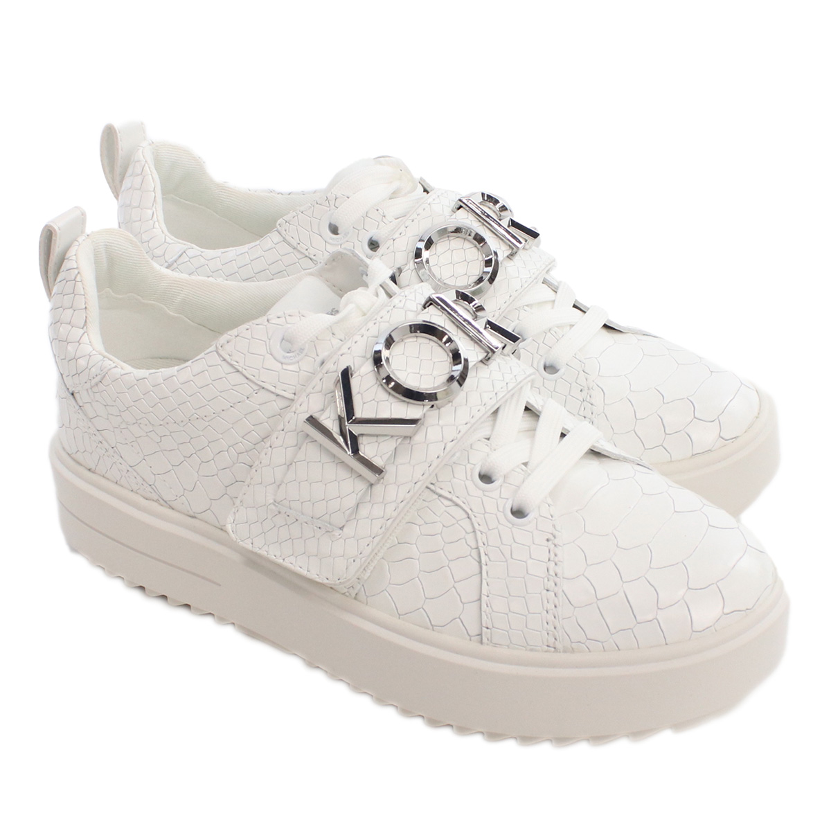 マイケルコース MICHAEL KORS STRAP LACE UP レディース スニーカー ブランド ロゴ43R3EMFS1E 085OPTIC WHITE shoes-01 - 画像 (4)