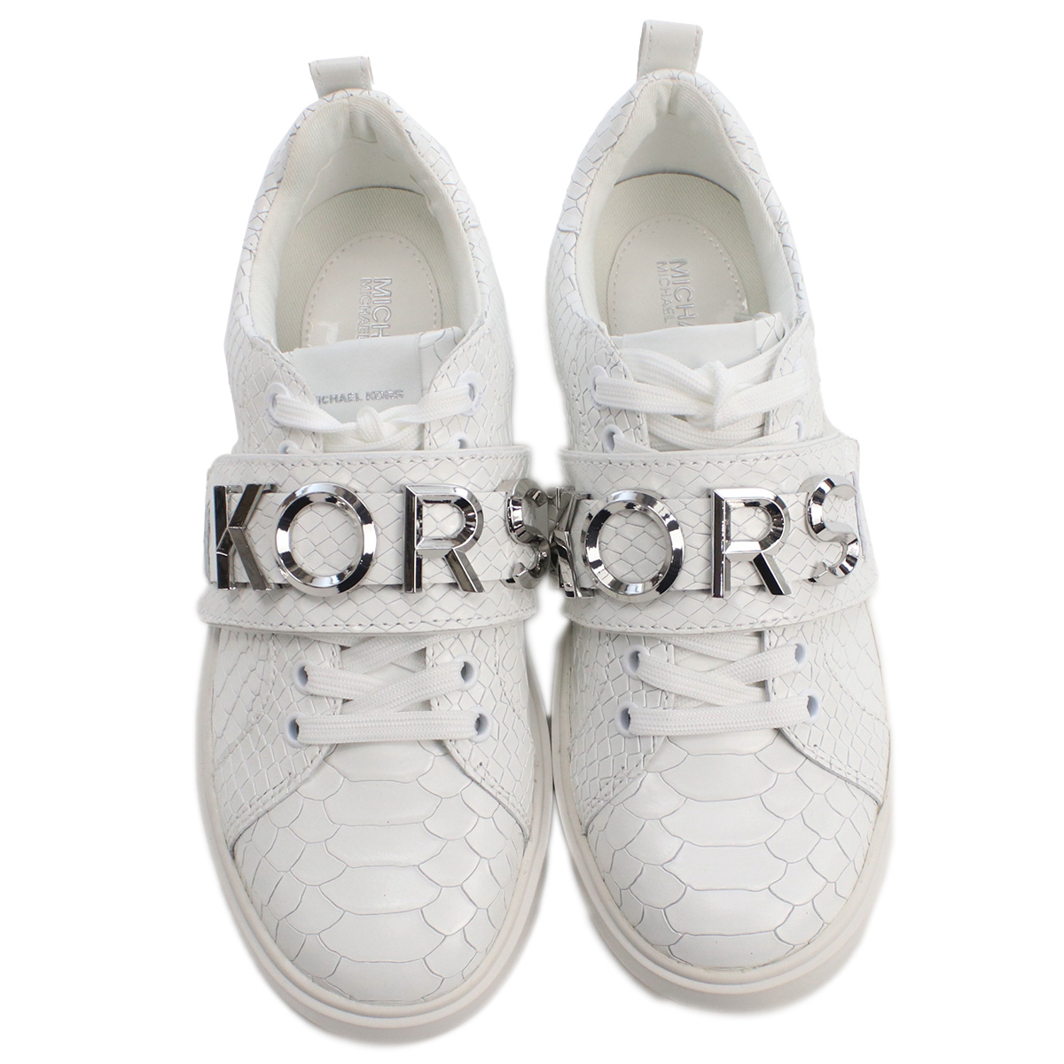 マイケルコース MICHAEL KORS STRAP LACE UP レディース スニーカー ブランド ロゴ43R3EMFS1E 085OPTIC WHITE shoes-01 - 画像 (10)