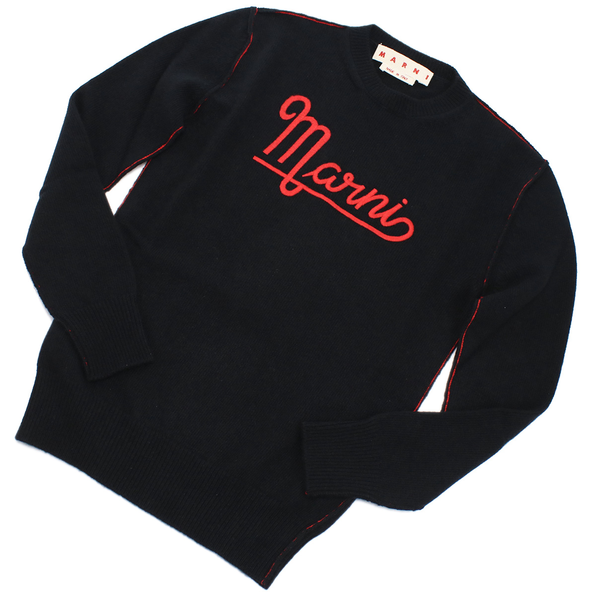 マルニ MARNI レディース-セーター,ニットGCMD0283Q0 UFH525 00N99ブラック apparel-01 - 画像 (3)