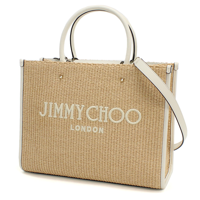 ジミーチュウ JIMMY CHOO カゴバッグ ブランドAVENUE M TOTE U JYC 241 NATURAL-LATTE-LIGHTベージュ系 bag-01 - 画像 (3)