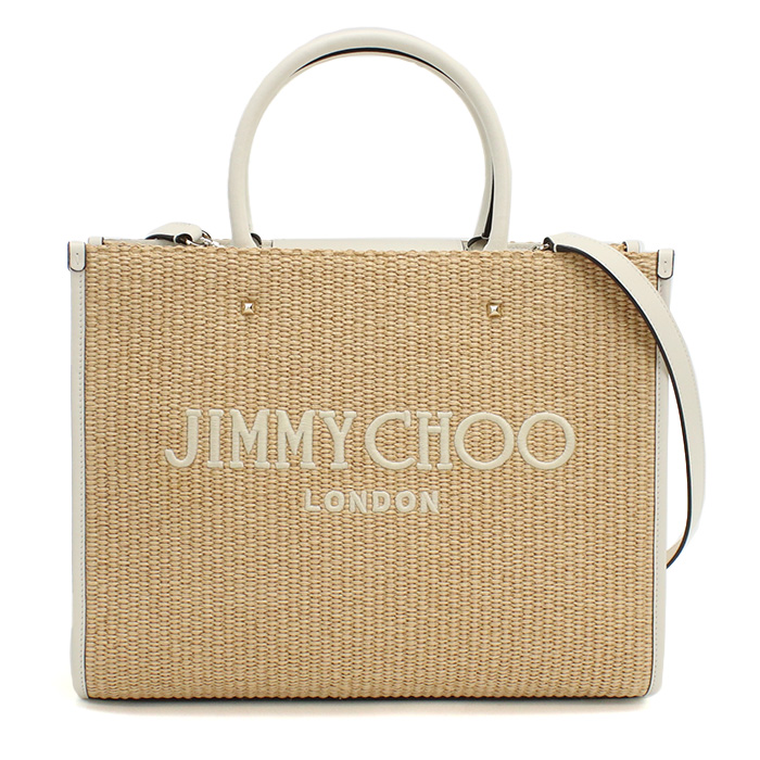 ジミーチュウ JIMMY CHOO カゴバッグ ブランドAVENUE M TOTE U JYC 241 NATURAL-LATTE-LIGHTベージュ系 bag-01 - 画像 (4)