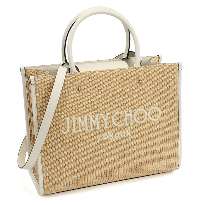 ジミーチュウ JIMMY CHOO カゴバッグ ブランドAVENUE M TOTE U JYC 241 NATURAL-LATTE-LIGHTベージュ系 bag-01 - 画像 (5)
