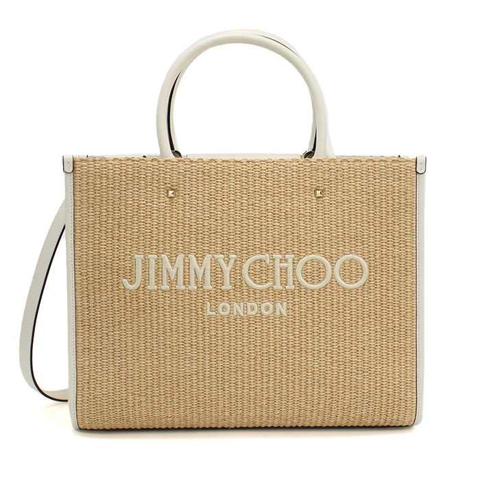 ジミーチュウ JIMMY CHOO カゴバッグ ブランドAVENUE M TOTE U JYC 241 NATURAL-LATTE-LIGHTベージュ系 bag-01 - 画像 (6)