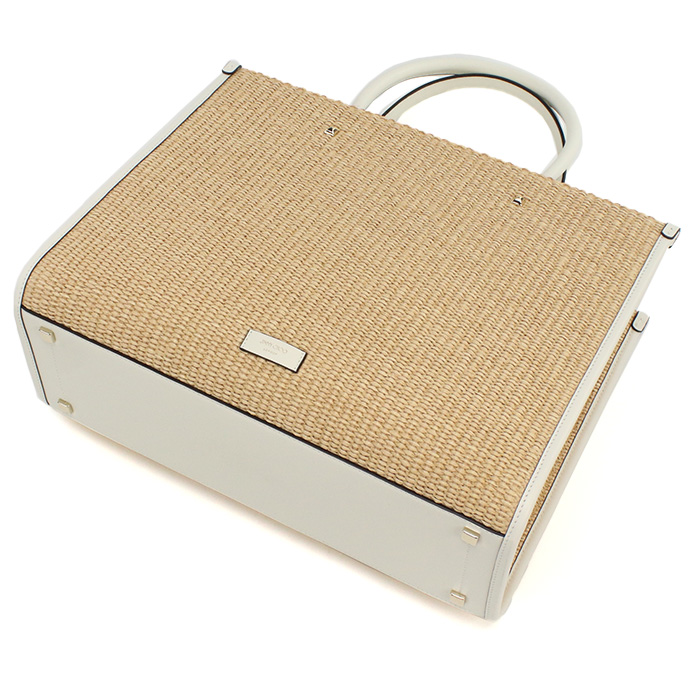 ジミーチュウ JIMMY CHOO カゴバッグ ブランドAVENUE M TOTE U JYC 241 NATURAL-LATTE-LIGHTベージュ系 bag-01 - 画像 (9)