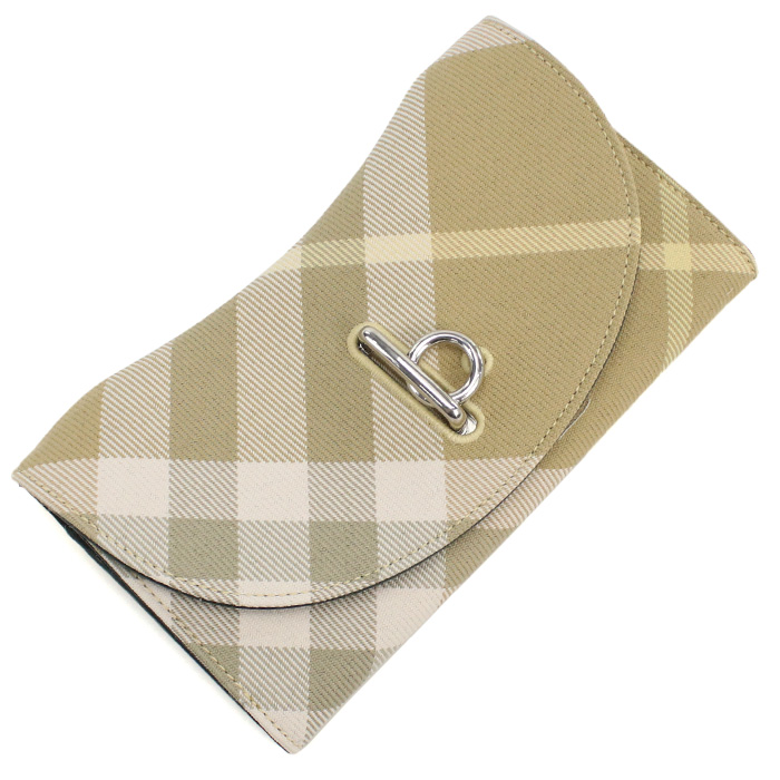 バーバリー BURBERRY 三つ折り長財布 小銭入付き ブランド チェック8081786 A374FLAX ベージュ系 wallet-01 - 画像 (5)
