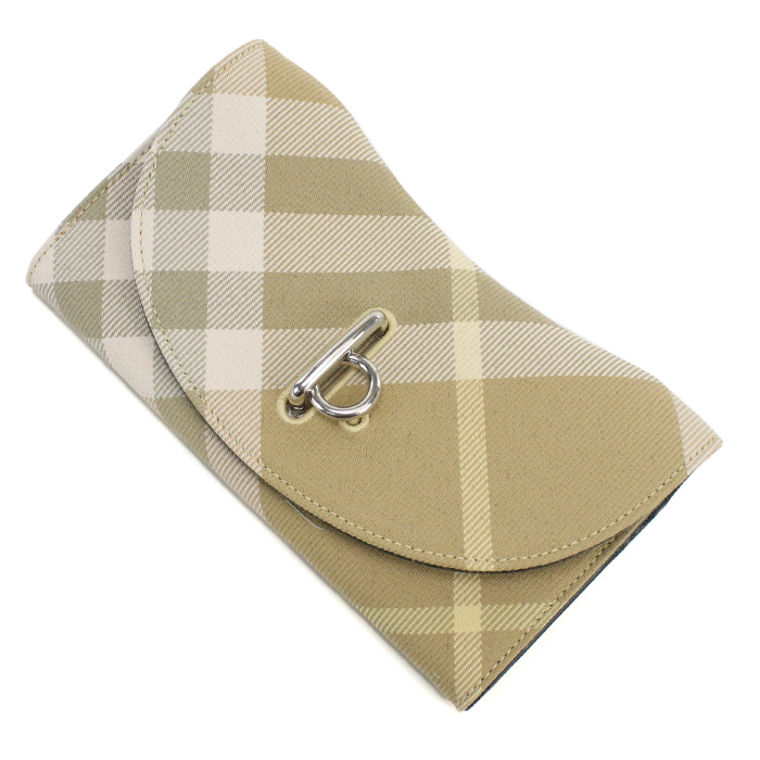 バーバリー BURBERRY 三つ折り長財布 小銭入付き ブランド チェック8081786 A374FLAX ベージュ系 wallet-01 - 画像 (6)