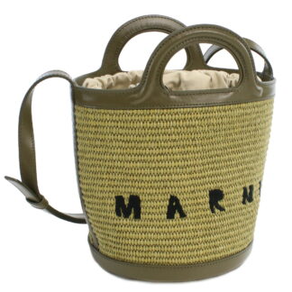 マルニ MARNI カゴバッグ ブランド ショルダー付 2way SCMP0056Q1 P3860 00V25 カーキ kago-01