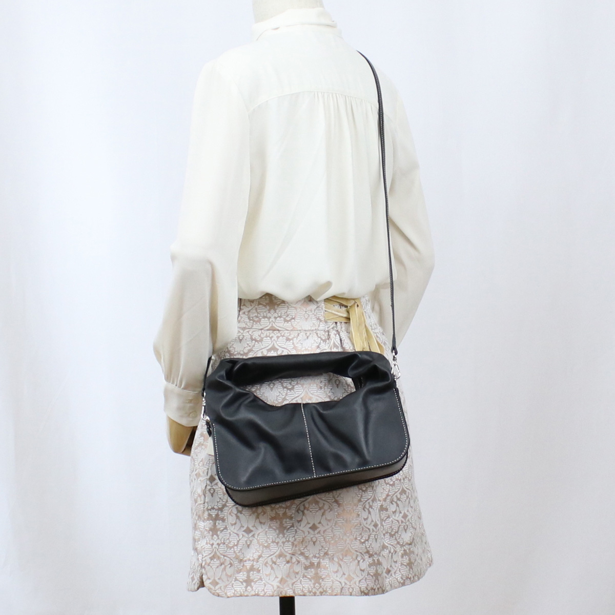 ユゼフィ YUZEFI ハンドバッグ ブランドYUZCO-HB-NWO 00BLACK ブラック bag-01 - 画像 (12)