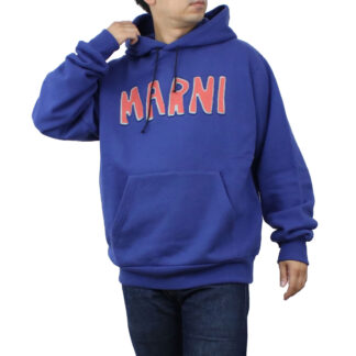 マルニ MARNI メンズ-パーカー フーディー ブランド おしゃれFUMU0073P5 USCU55 CLB60ブルー系 apparel-01