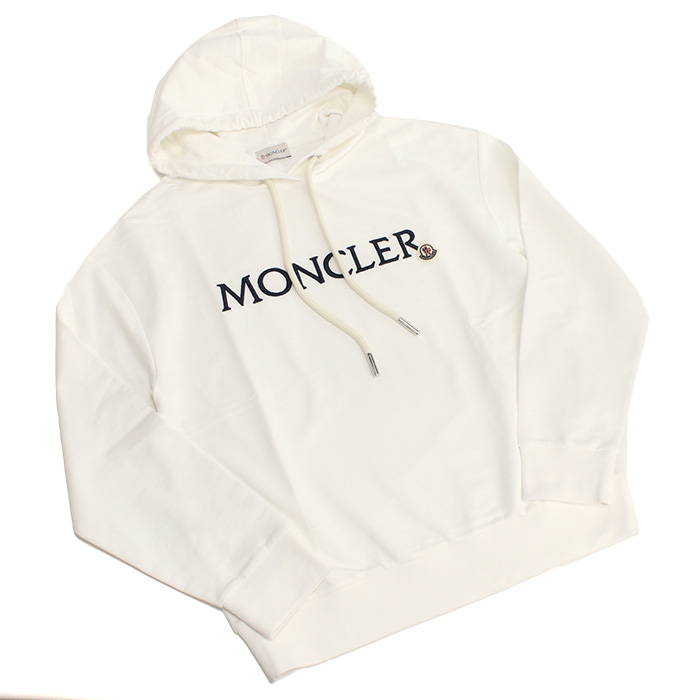モンクレール MONCLER レディース ロゴ フーディー パーカー 8G00016 HOODIE 89A1K 037ホワイト系 apparel-01 - 画像 (5)