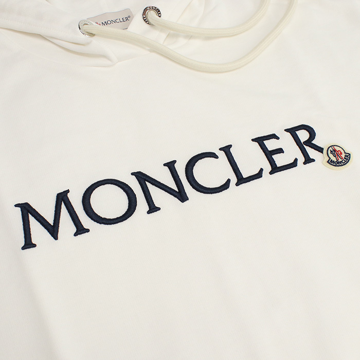 モンクレール MONCLER レディース ロゴ フーディー パーカー 8G00016 HOODIE 89A1K 037ホワイト系 apparel-01 - 画像 (8)