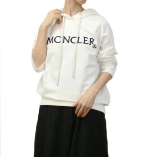 モンクレール MONCLER レディース ロゴ フーディー パーカー 8G00016 HOODIE 89A1K 037ホワイト系 apparel-01