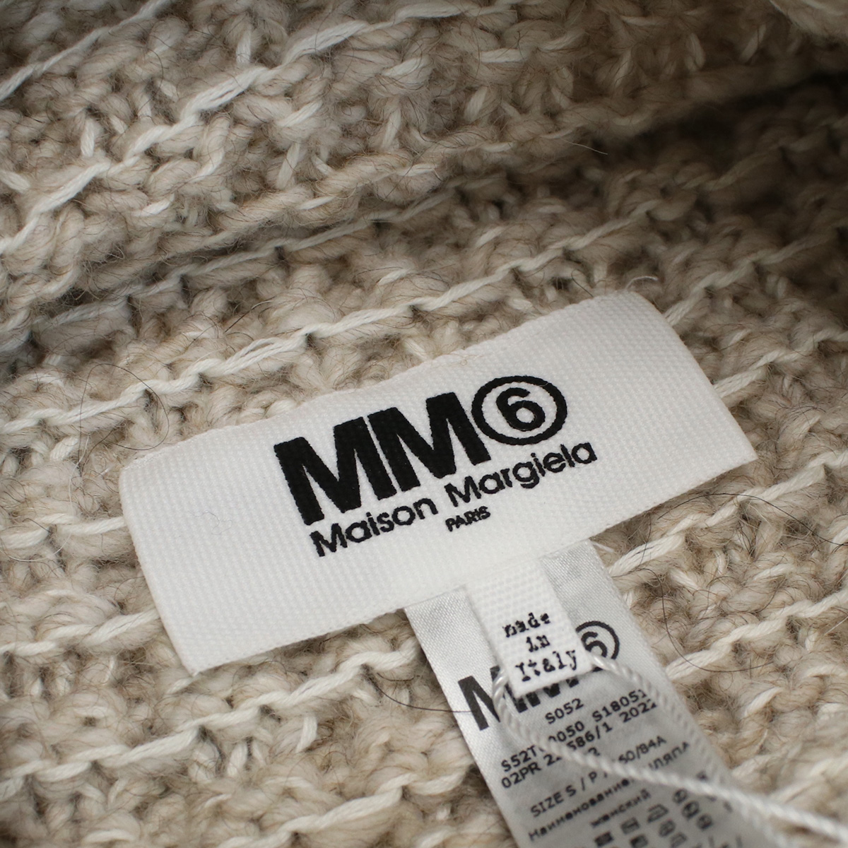 エムエムシックス MM6 レディース ニット帽 ブランドS52TC0050 S18051 106Mベージュ系 cap-01 warm-01 - 画像 (7)