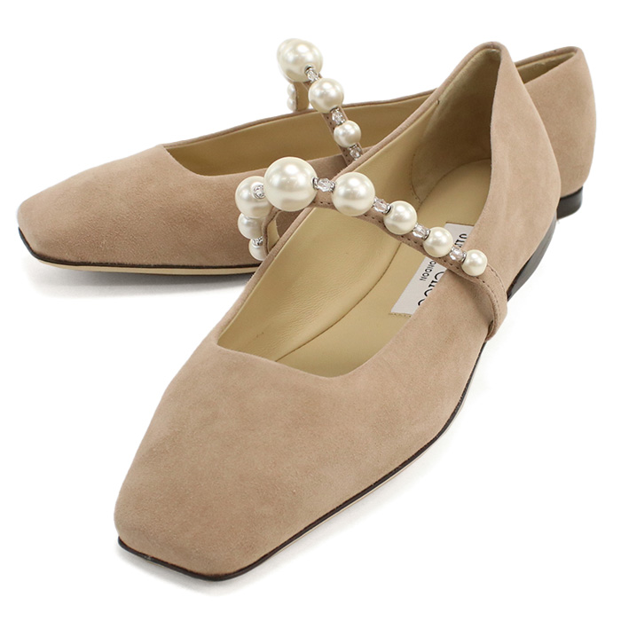 ジミーチュウ JIMMY CHOO レディース フラットシューズ ブランド パールADE FLAT SZR BALLET PINK-WHITEピンク系 shoes-01 - 画像 (4)