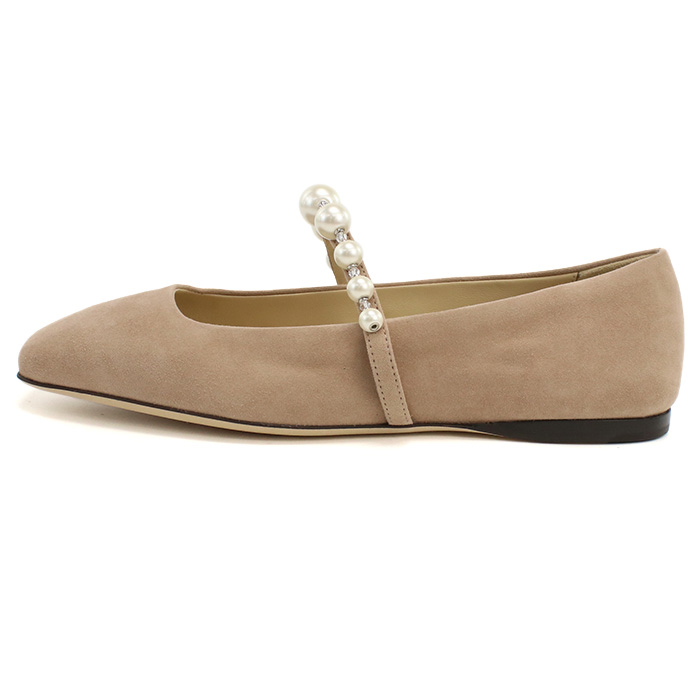 ジミーチュウ JIMMY CHOO レディース フラットシューズ ブランド パールADE FLAT SZR BALLET PINK-WHITEピンク系 shoes-01 - 画像 (5)