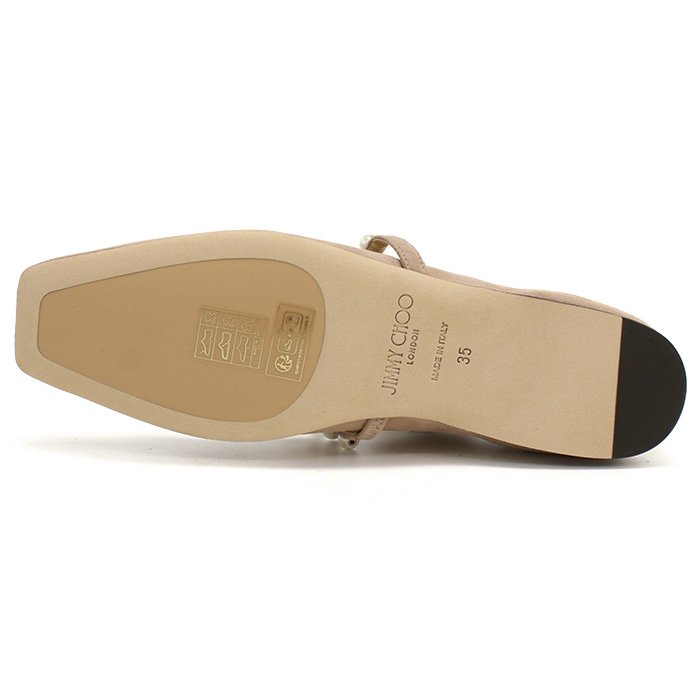 ジミーチュウ JIMMY CHOO レディース フラットシューズ ブランド パールADE FLAT SZR BALLET PINK-WHITEピンク系 shoes-01 - 画像 (8)