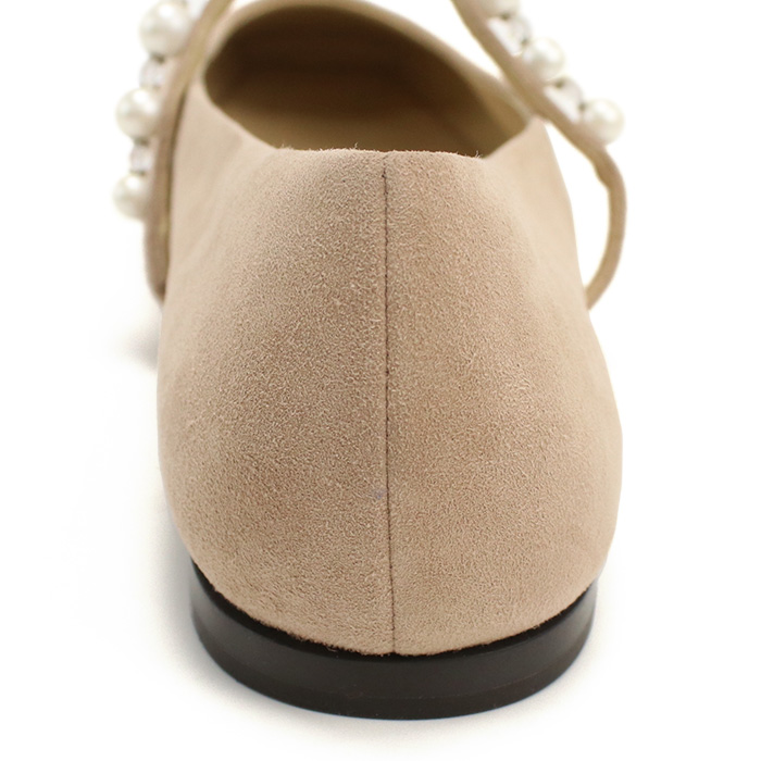 ジミーチュウ JIMMY CHOO レディース フラットシューズ ブランド パールADE FLAT SZR BALLET PINK-WHITEピンク系 shoes-01 - 画像 (9)