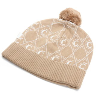 クロエ CHLOE キッズ-ニット帽 ブランドロゴ ロゴC11193 231STONE ブラウン系 kb-01