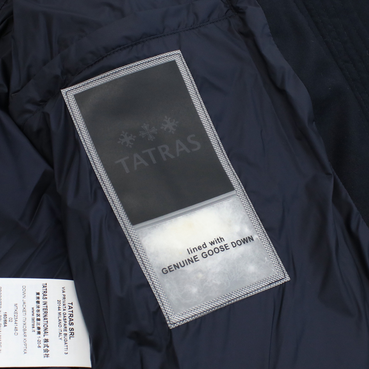 タトラス TATRAS AGORDO アゴルド メンズ ダウンジャケット ブランドMTKE23A4148-D NAVYネイビー系 outer-01 win-01m - 画像 (14)