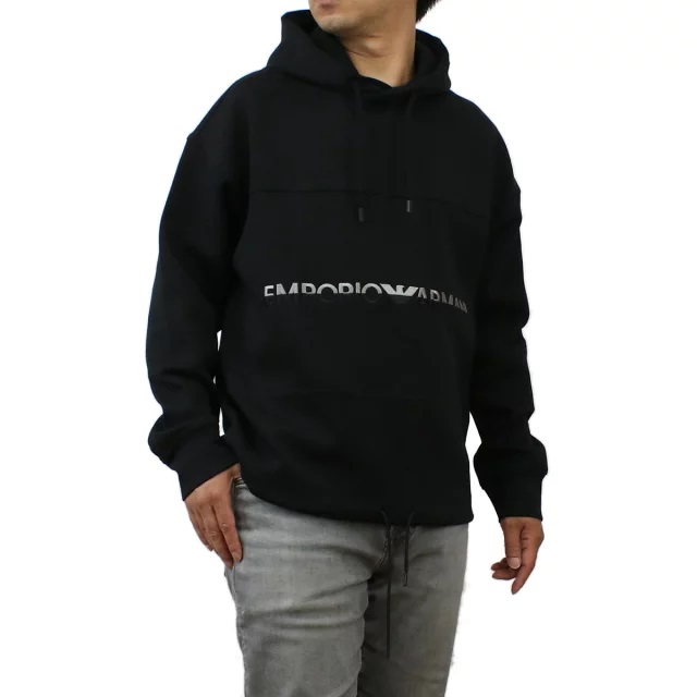 エンポリオ・アルマーニ EMPORIO ARMANI メンズ-スウェット ブランド6R1MCM 1JHSZ 0999NERO ブラック apparel-01