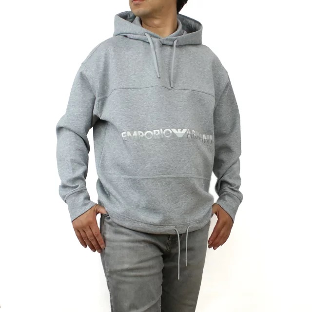 エンポリオ・アルマーニ EMPORIO ARMANI メンズ-スウェット ブランド6R1MCM 1JHSZ 0630GRIGIOMEL グレー系 apparel-01