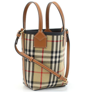 バーバリー BURBERRY ミニロンドン トートバッグ8070461　A7026VINTAGE CHCK-A.BEIGE ベージュ系　bag-01