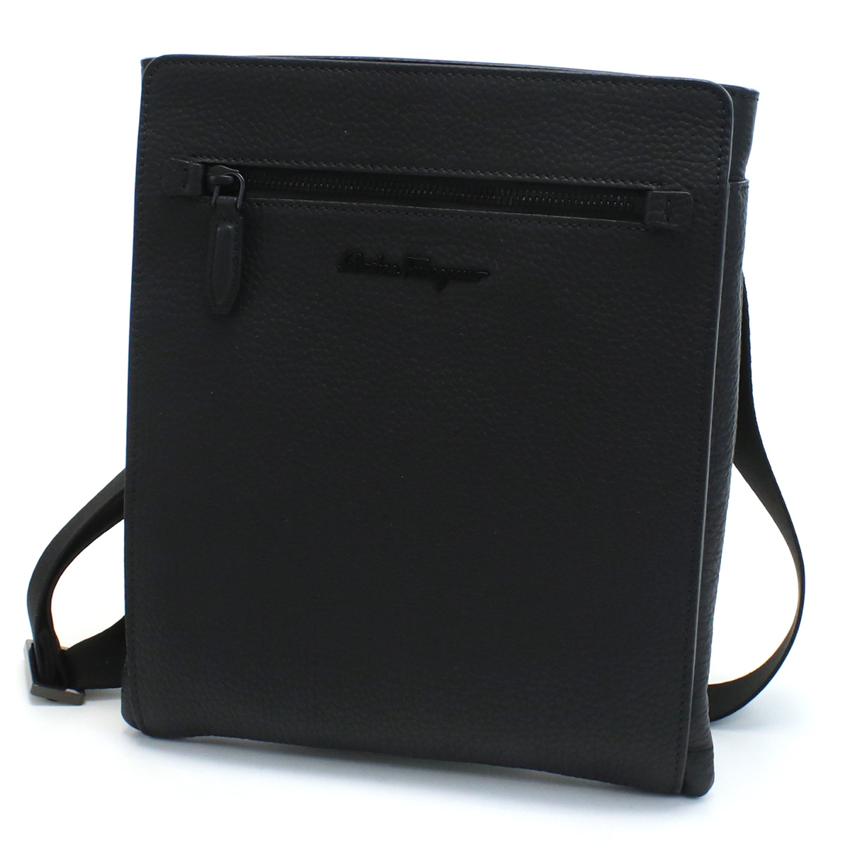 フェラガモ FERRAGAMO 斜め掛けショルダー ブランド 24-0131 0740805 NEROブラック bag-01 - 画像 (3)