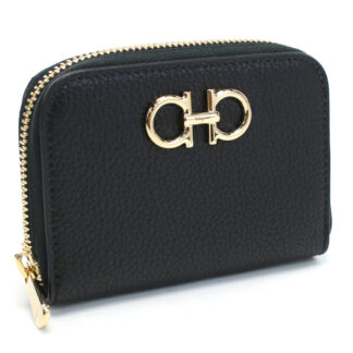フェラガモ FERRAGAMO 小銭入れ ブランド ガンチーニ22-0406 0758664 NEROブラック wallet-01 mini-01