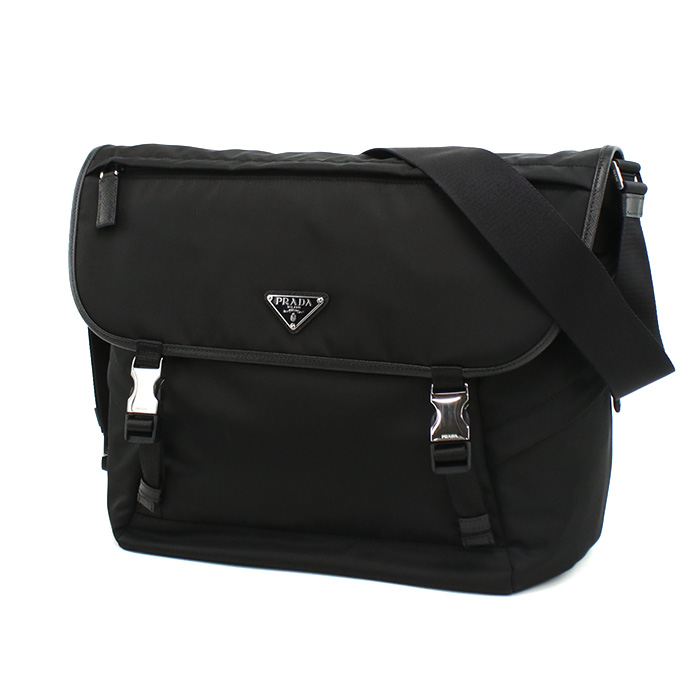 PRADA プラダ 斜め掛け ショルダーバッグ 2VD052 2DMG V KOH F0002 メンズ ブラック - 画像 (3)