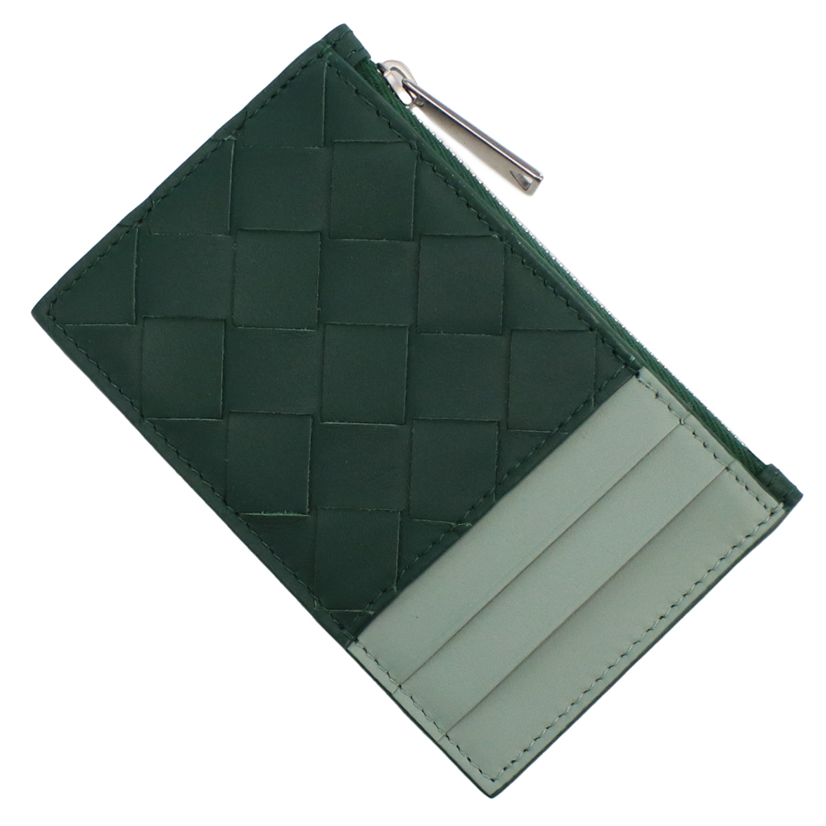 ボッテガ・ヴェネタ BOTTEGA VENETA 小銭入れ コインケース ブランド679802 VCPQA 3072グリーン系 gsm-3 - 画像 (6)