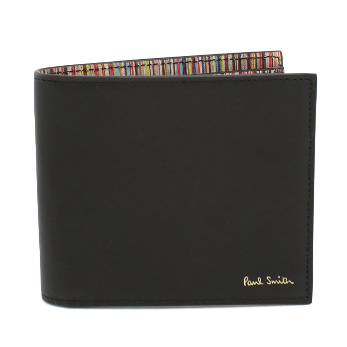 Paul Smith ポールスミス 二つ折り財布小銭入付き M1A4833 CMULTI 79 メンズ ブラック ストライプ - 画像 (9)