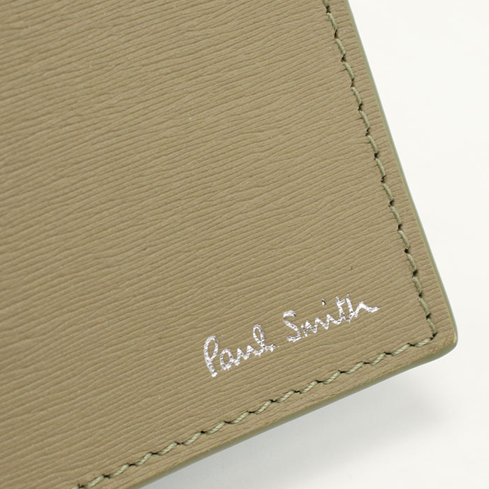 Paul Smith ポールスミス 二つ折り財布小銭入付き M1A4833 PSTRGS 63 メンズ カーキ 水色 - 画像 (5)
