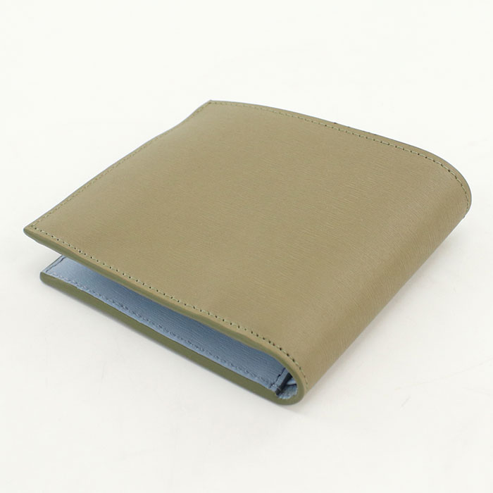 Paul Smith ポールスミス 二つ折り財布小銭入付き M1A4833 PSTRGS 63 メンズ カーキ 水色 - 画像 (8)