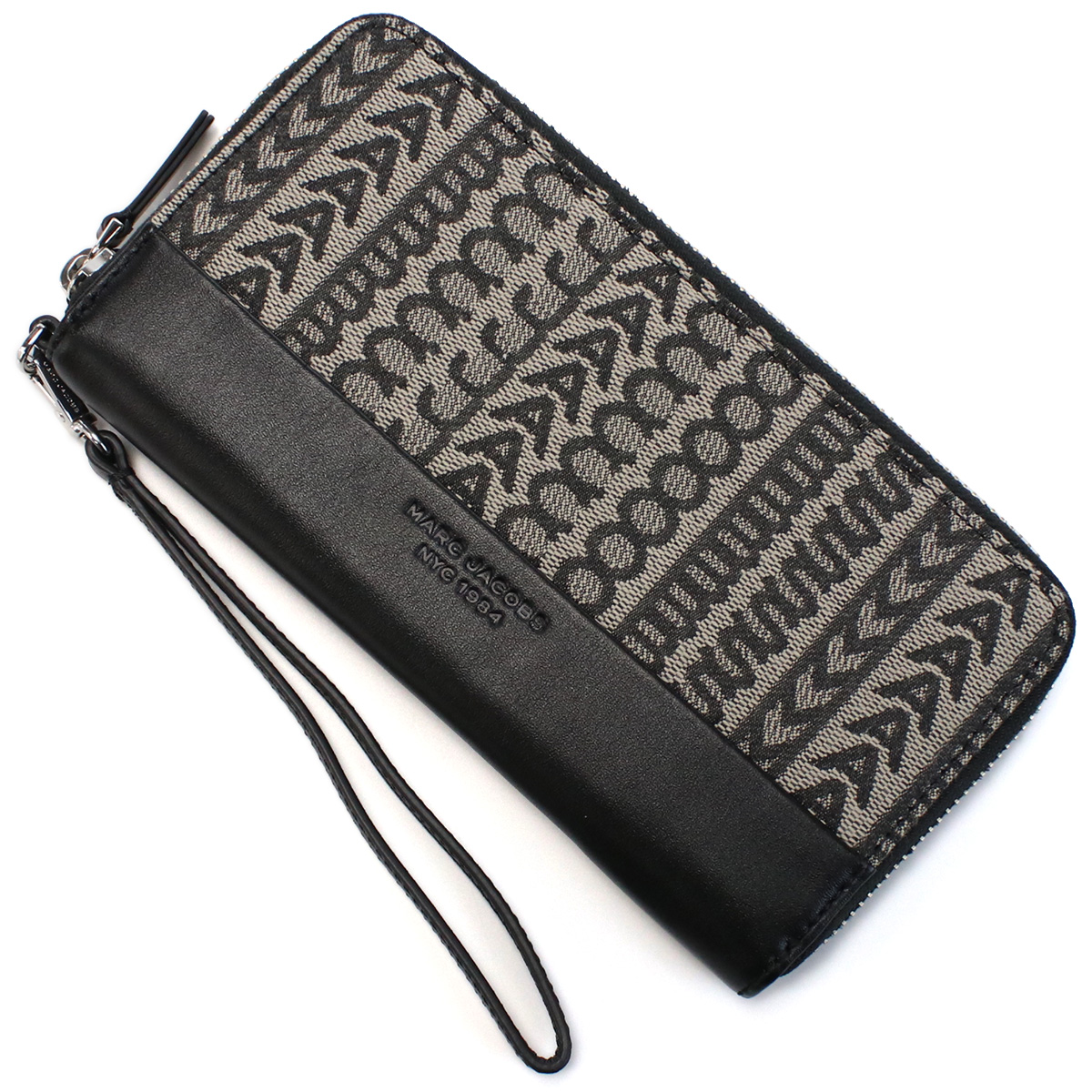 マークジェイコブス MARC JACOBS THE CONTINENTAL WRISTLET ラウンドファスナー 長財布 ブランド S180M12FA22 261BEIGE MULTI ベージュ系 ブラック wallet-01 - 画像 (6)