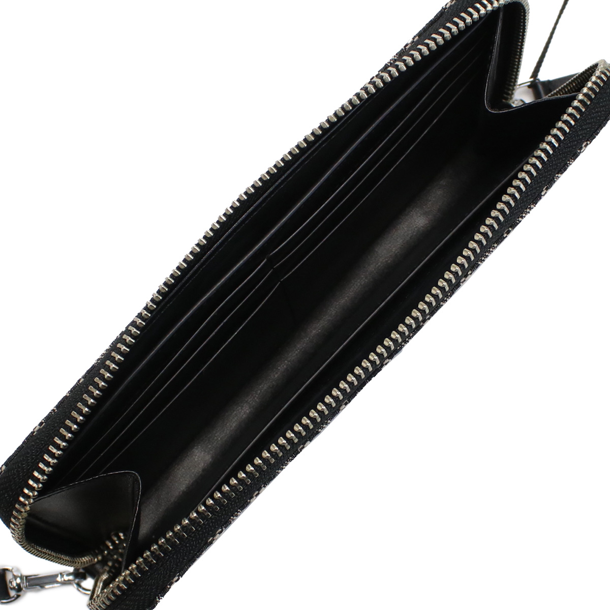 マークジェイコブス MARC JACOBS THE CONTINENTAL WRISTLET ラウンドファスナー 長財布 ブランド S180M12FA22 261BEIGE MULTI ベージュ系 ブラック wallet-01 - 画像 (9)