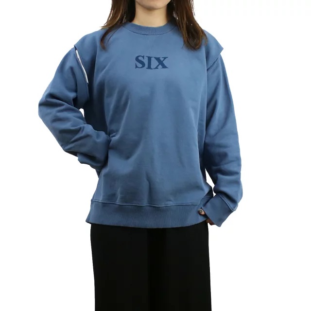 エムエムシックス MM6 レディース スウェット ブランド メゾンマルジェラS62GU0078 S25564 523ブルー系 apparel-01